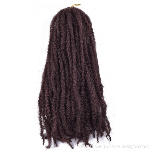 Hot sell 20 inch 110g afro kinky curly twist braiding hair crochet  marley twist hair